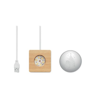 Boule de Noël LED personnalisée pas cher - Santa Light 2