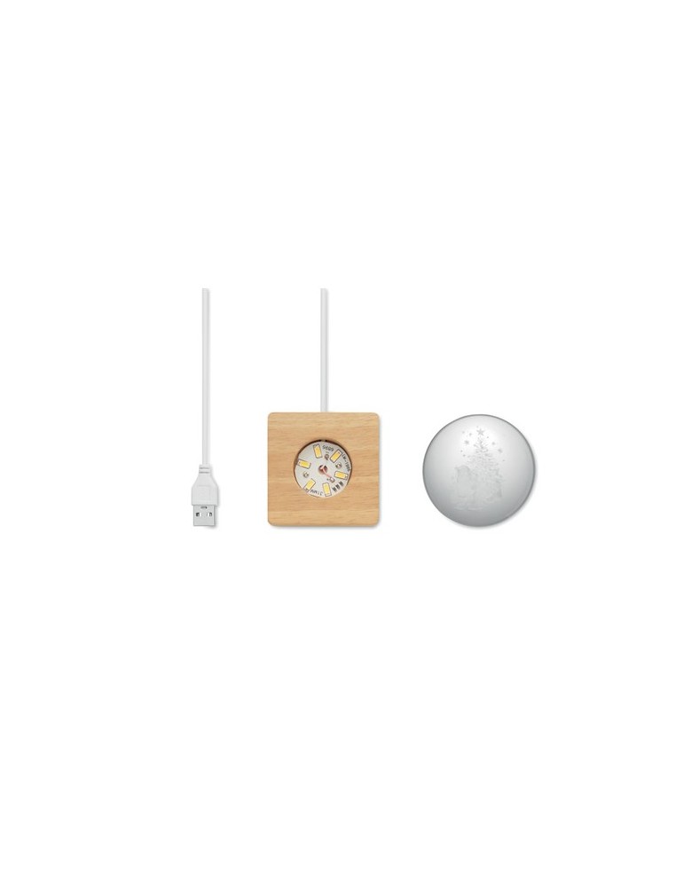 Boule de Noël LED personnalisée pas cher - Santa Light