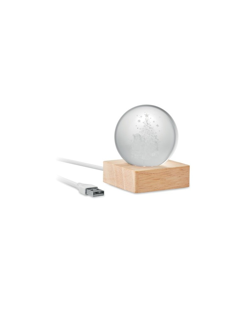 Boule de Noël LED personnalisée pas cher - Santa Light