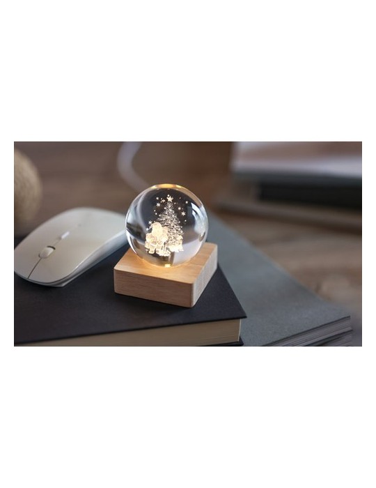 Boule de Noël LED personnalisée pas cher - Santa Light