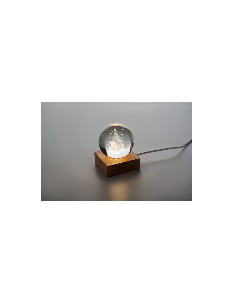 Boule de Noël LED personnalisée pas cher - Santa Light