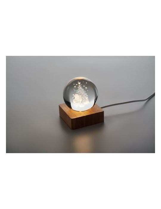 Boule de Noël LED personnalisée pas cher - Santa Light