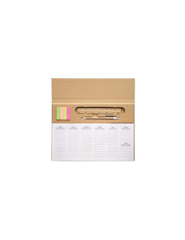 Agenda Hebdomadaire Personnalisé pour Bureau
