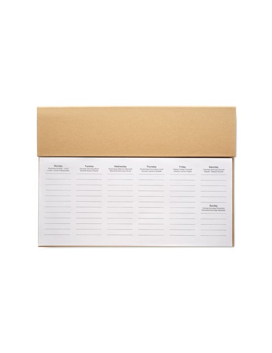 Agenda Hebdomadaire Personnalisé pour Bureau
