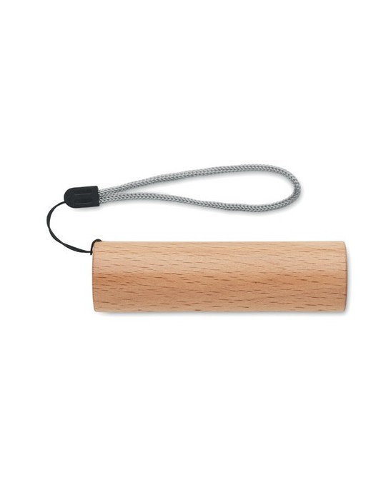 Torche en bois personnalisée - Lampe rechargeable puissante LITE pas cher