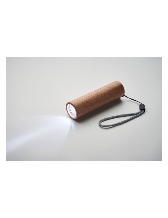 Torche en bois personnalisée - Lampe rechargeable puissante LITE pas cher