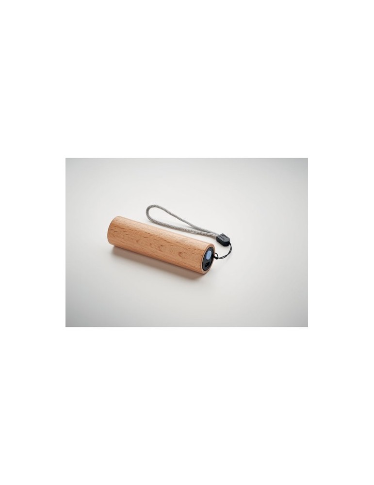 Torche en bois personnalisée - Lampe rechargeable puissante LITE pas cher