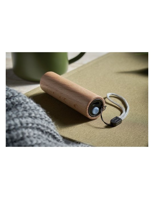Torche en bois personnalisée - Lampe rechargeable puissante LITE pas cher