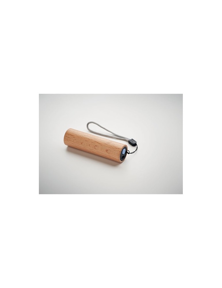 Torche en bois personnalisée - Lampe rechargeable puissante LITE pas cher