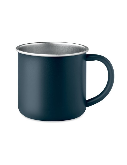 Tasse en acier inox recyclé - Objets publicitaires CARIBU