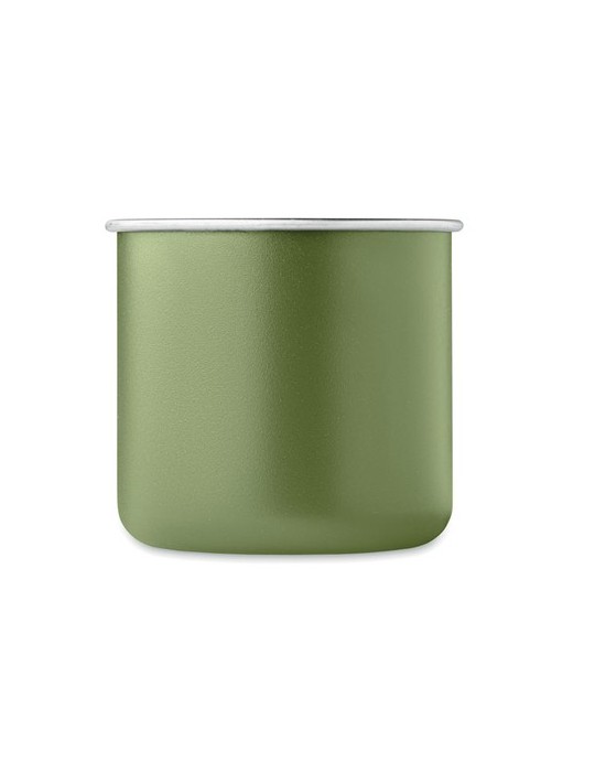 Tasse en acier inox recyclé - Objets publicitaires CARIBU