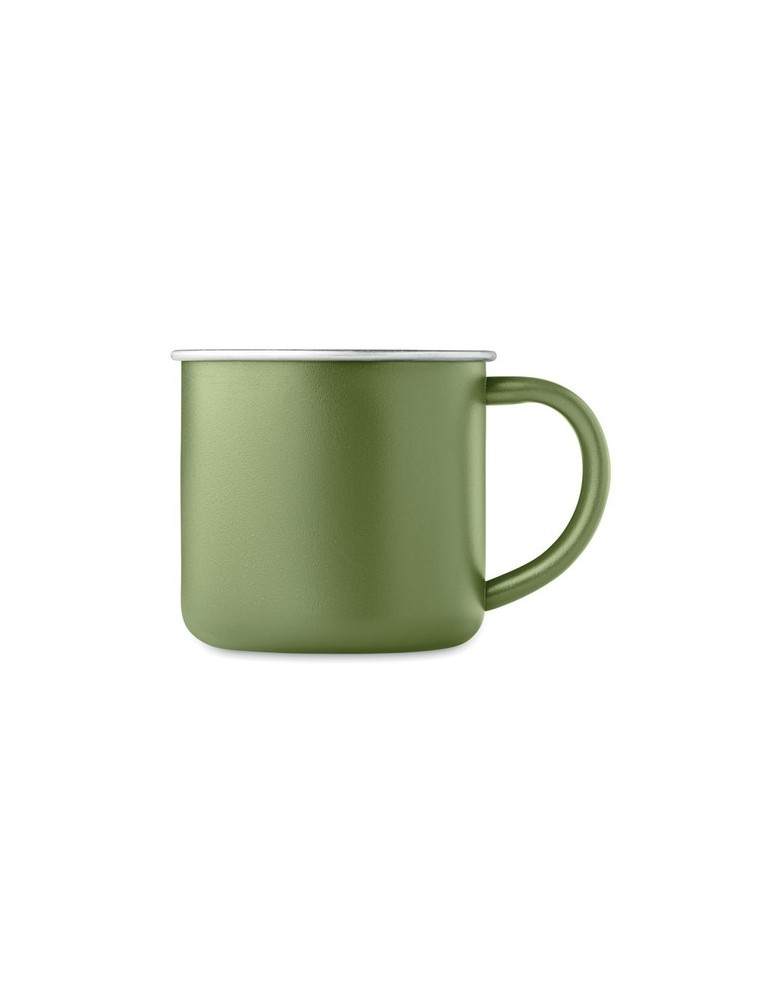 Tasse en acier inox recyclé - Objets publicitaires CARIBU