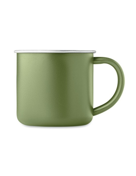 Tasse en acier inox recyclé - Objets publicitaires CARIBU