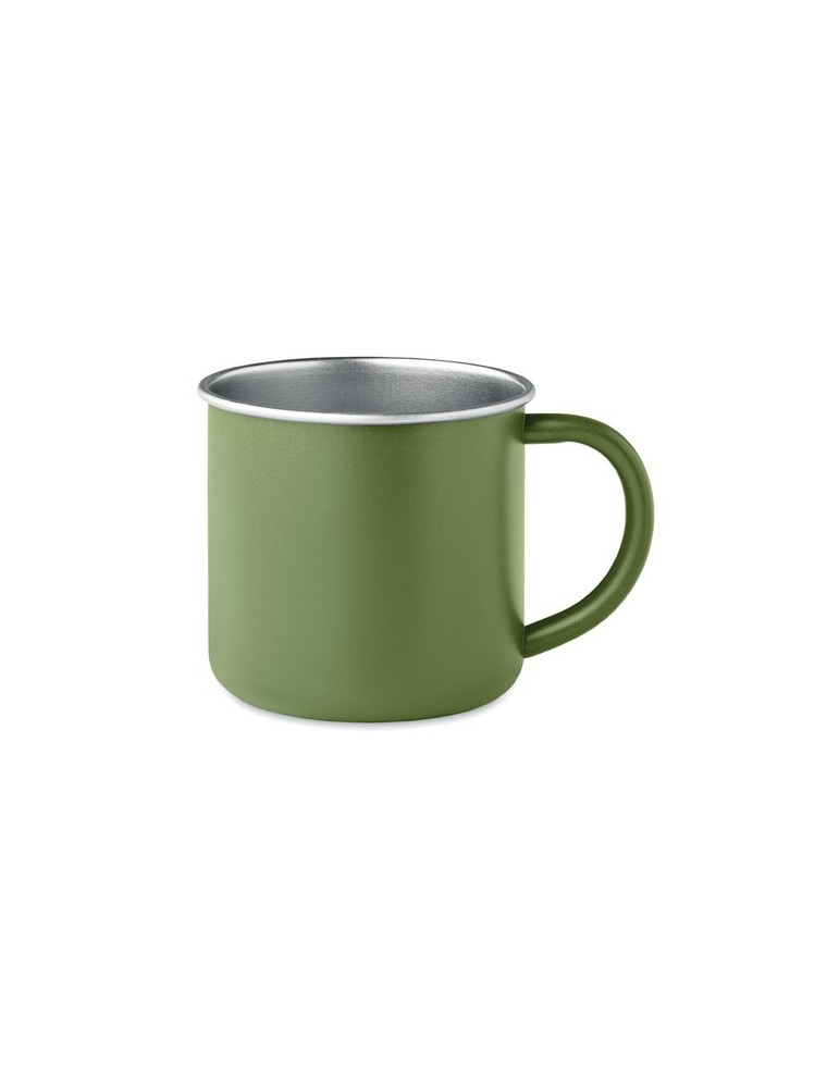 Tasse en acier inox recyclé - Objets publicitaires CARIBU
