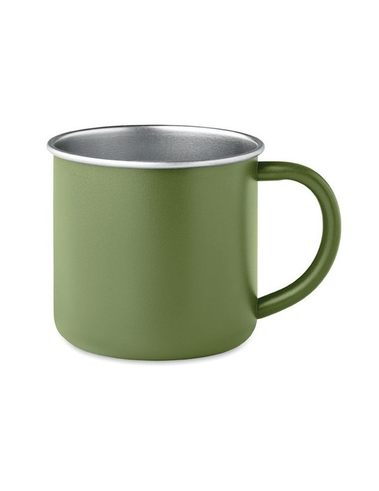 Tasse en acier inox recyclé - Objets publicitaires CARIBU