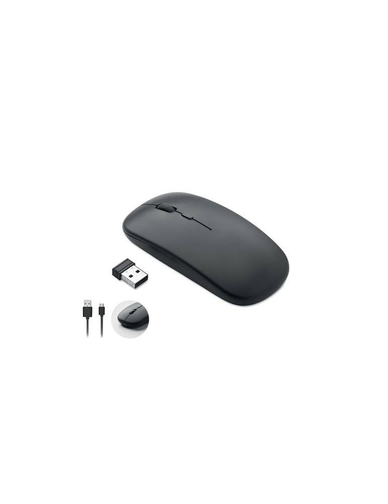 Souris sans fil  personnalisée - CURVY C performante pas cher