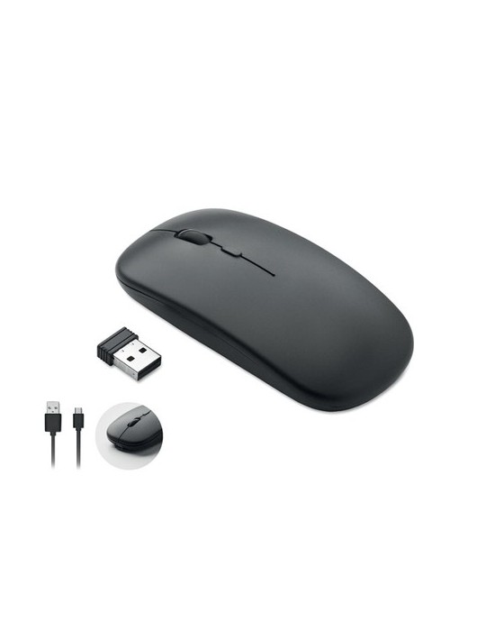 Souris sans fil  personnalisée - CURVY C performante pas cher