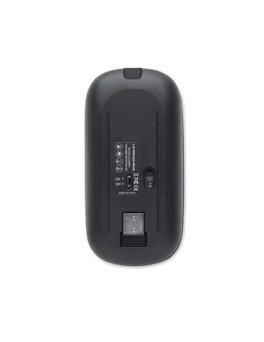 Souris sans fil  personnalisée - CURVY C performante pas cher