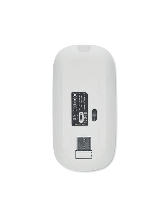 Souris sans fil  personnalisée - CURVY C performante pas cher