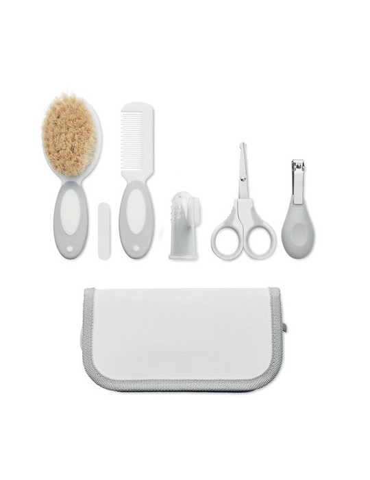 Set de toilette bébé personnalisée - Pratiques 6 pièces pas cher