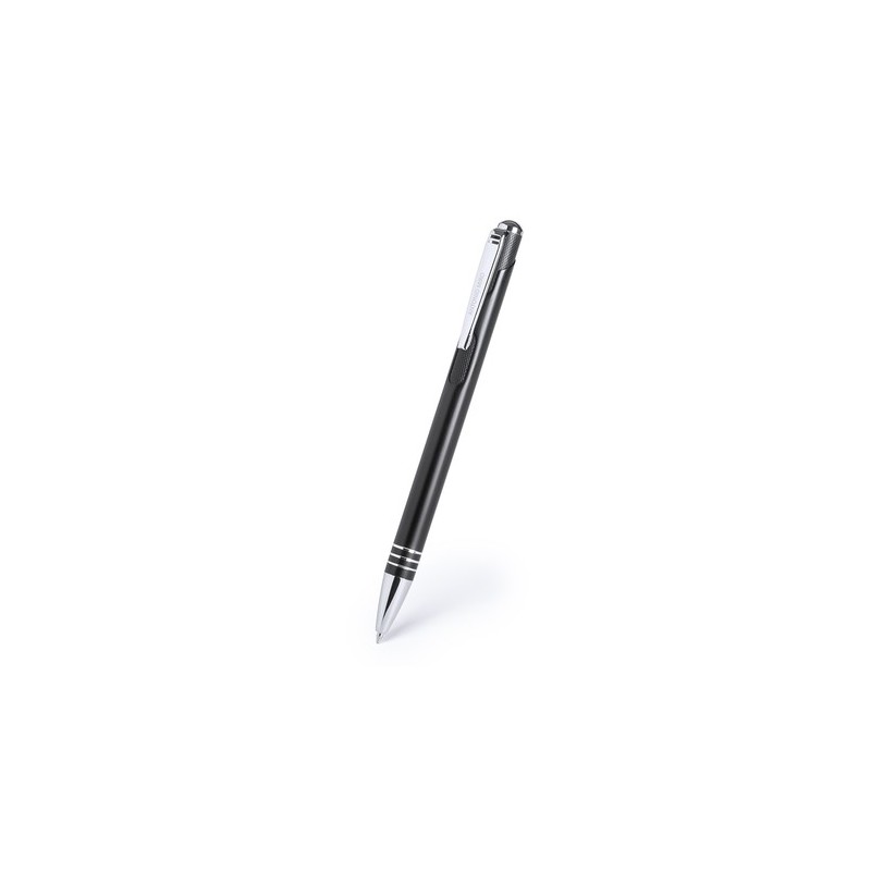 Stylo Publicitaire Personnalisé Éco-responsable Helmor Matières : aluminium Couleurs : argenté objet publicitaire robuste