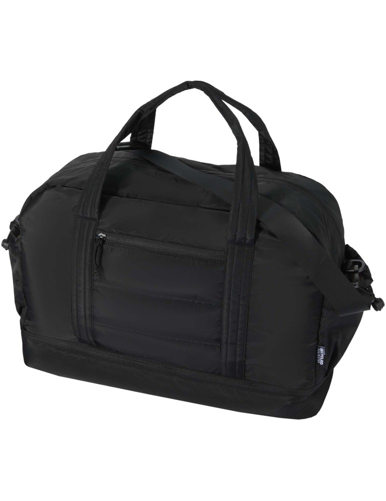 Sac de voyage Puffer recyclé certifié GRS avec fond isolé de 30 L