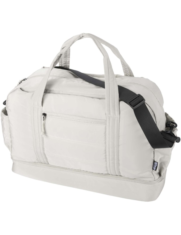 Sac de voyage Puffer recyclé certifié GRS avec fond isolé de 30 L