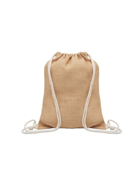 Sac à cordon en jute - objets publicitaires FUKURO
