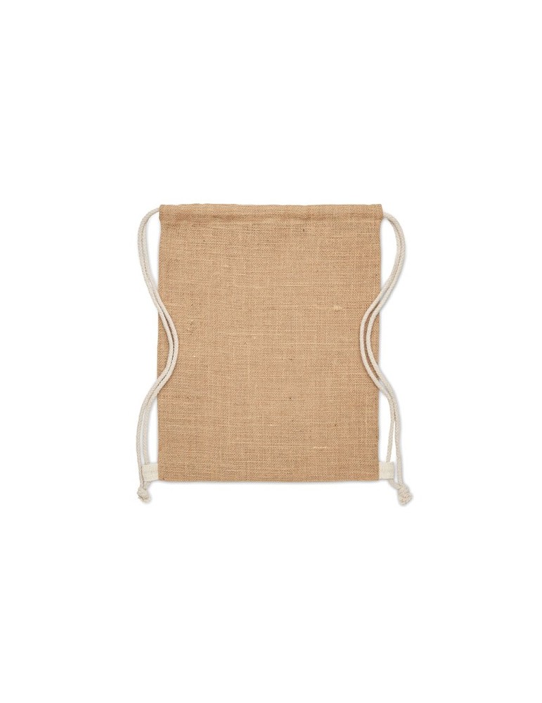 Sac à cordon en jute - objets publicitaires FUKURO