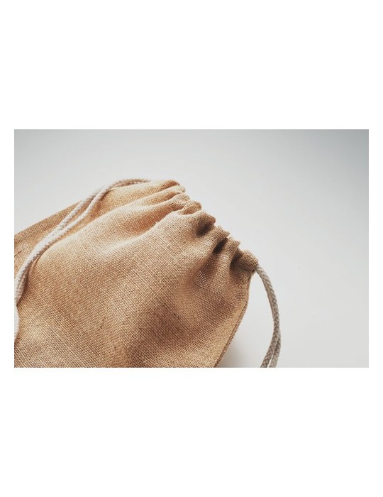 Sac à cordon en jute - objets publicitaires FUKURO