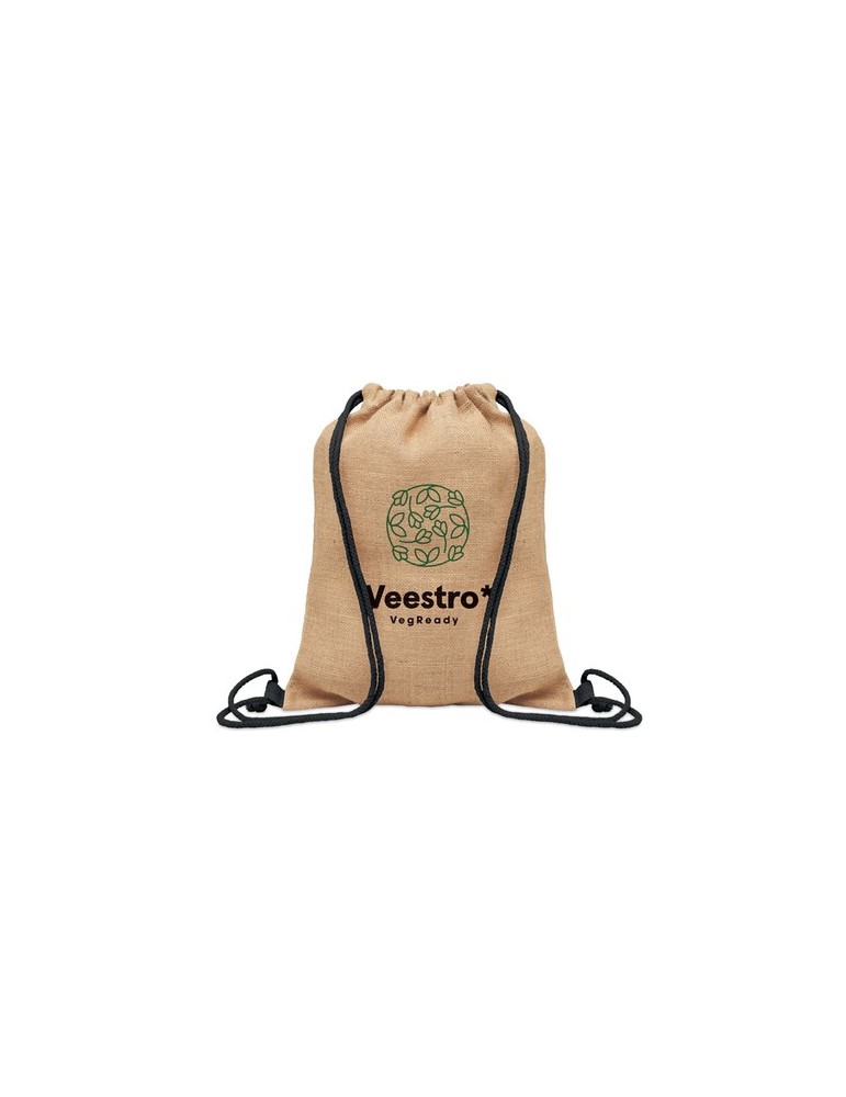 Sac à cordon en jute - objets publicitaires FUKURO