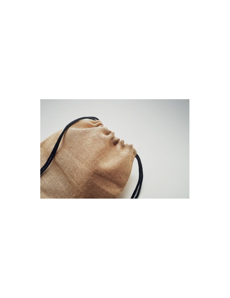 Sac à cordon en jute - objets publicitaires FUKURO