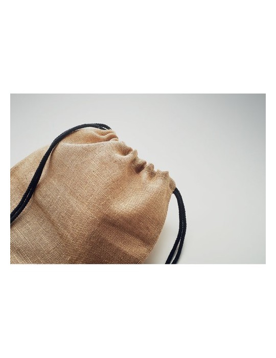 Sac à cordon en jute - objets publicitaires FUKURO