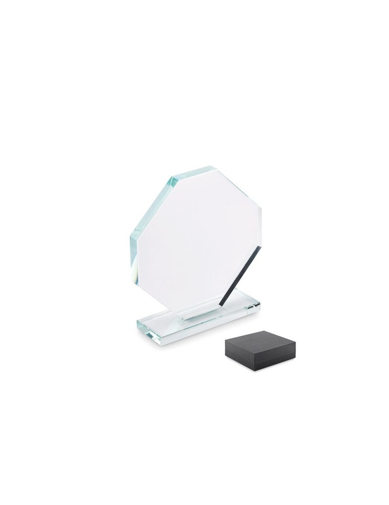 Trophée en cristal personnalisé - RUMBO cadeau d'entreprise