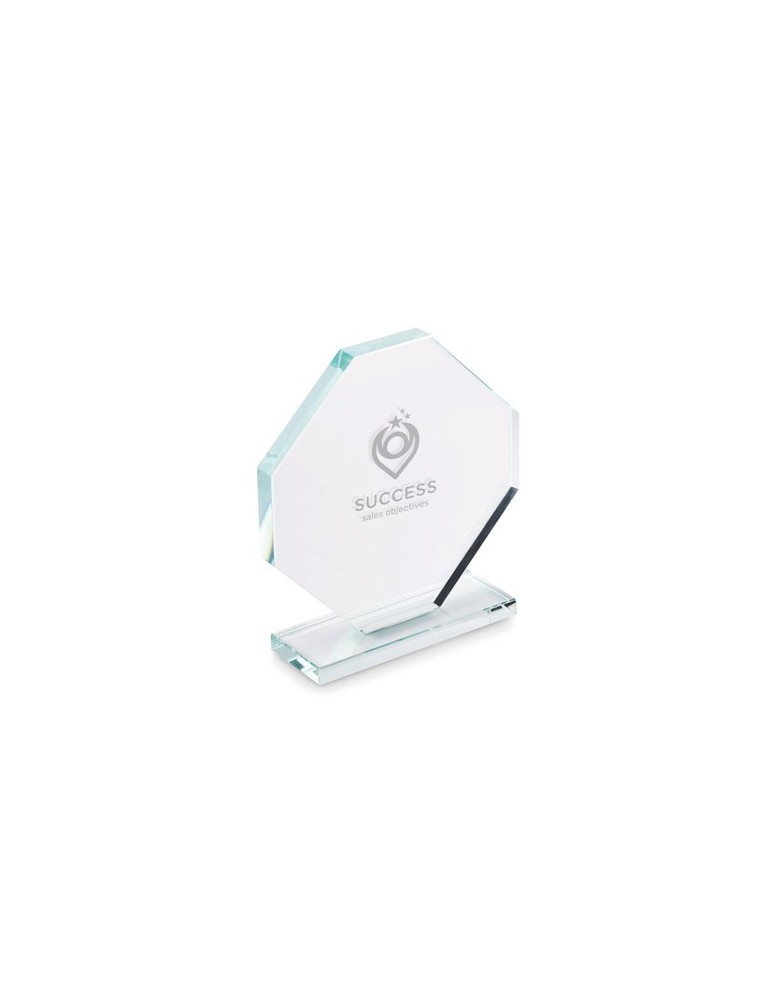 Trophée en cristal personnalisé - RUMBO cadeau d'entreprise