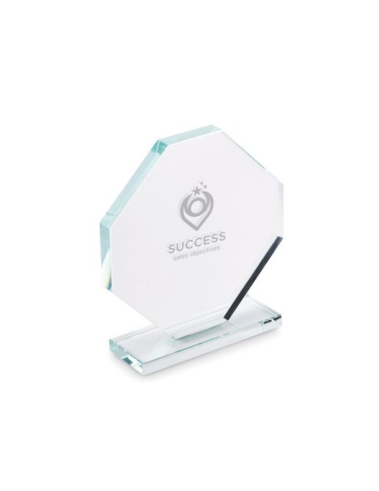 Trophée en cristal personnalisé - RUMBO cadeau d'entreprise