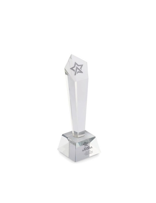 Trophée en cristal personnalisé - DIAWARD cadeau d'entreprise