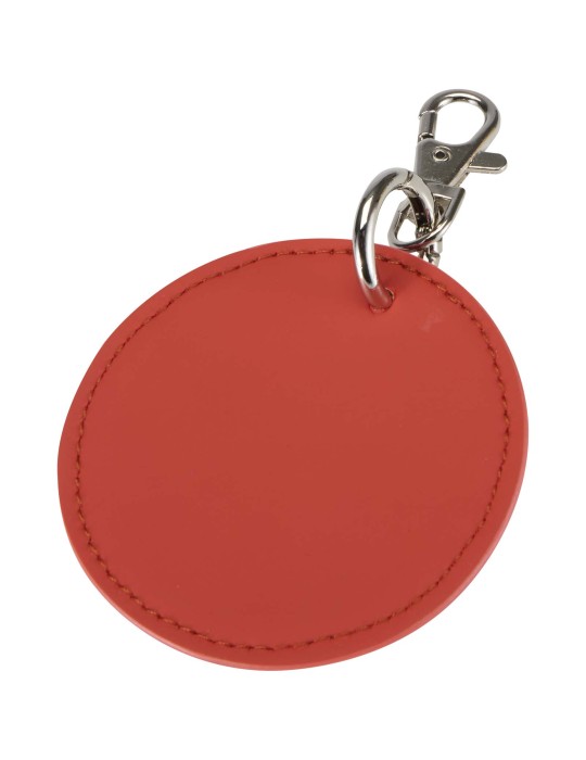 Porte-clés rond à breloques en matériaux recyclés certifié GRS Resi…