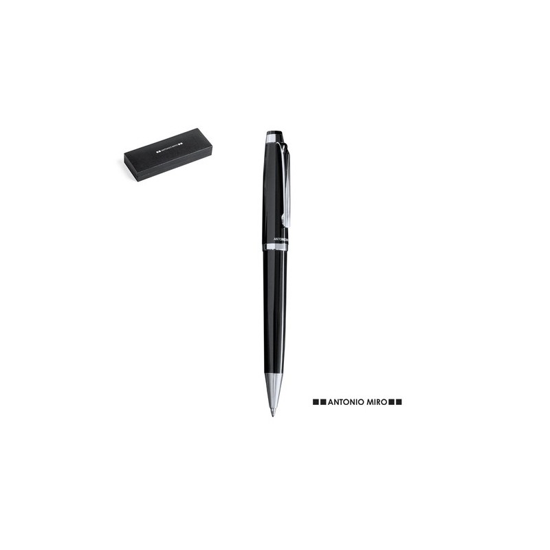 Stylo Bille Personnalisé Éco-responsable - Dayo Matières : métal Couleurs : noir personnalisable avec votre logo