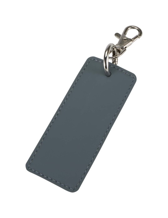 Porte-clés rectangulaire à breloques en matériaux recyclés certifié…