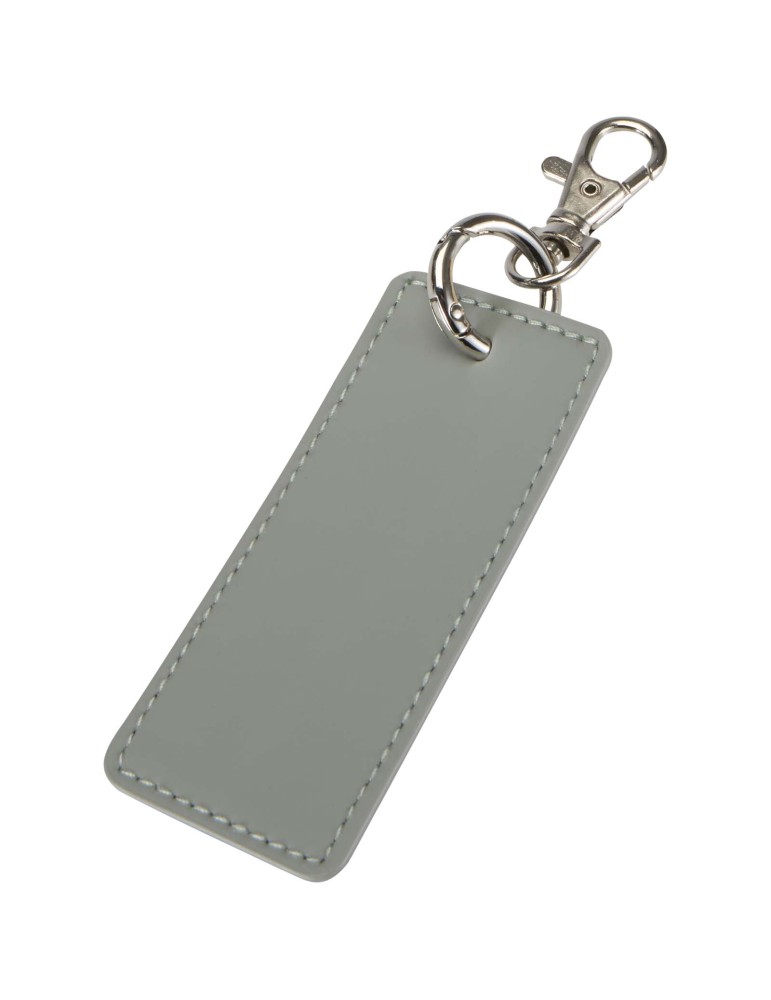 Porte-clés rectangulaire à breloques en matériaux recyclés certifié…