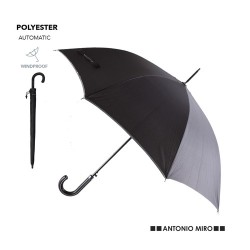 Parapluie Résistant Personnalisé Élégant à Prix Abordable - Campbell Matières : pongée Couleurs : noir 2
