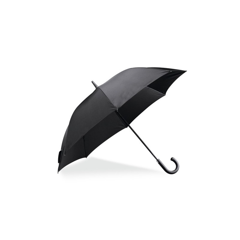 Parapluie Résistant Personnalisé Élégant à Prix Abordable - Campbell Matières : pongée Couleurs : noir cadeau entreprise pas che