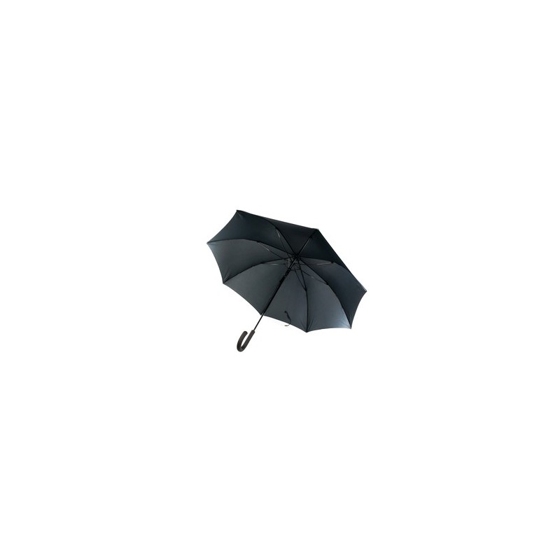 Parapluie Résistant Personnalisé Élégant à Prix Abordable - Campbell Matières : pongée Couleurs : noir marquage laser ultra préc
