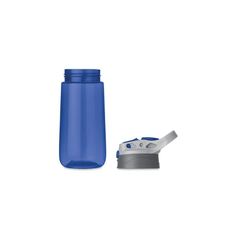 Bouteille personnalisée en Tritan™ 600ml SHIKU Matières : tritan Couleurs : bleu transparent marquage laser ultra précis