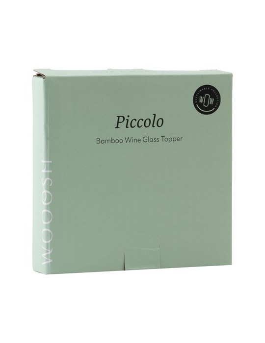 Wooosh Piccolo Bamboo Wine Glass Topper