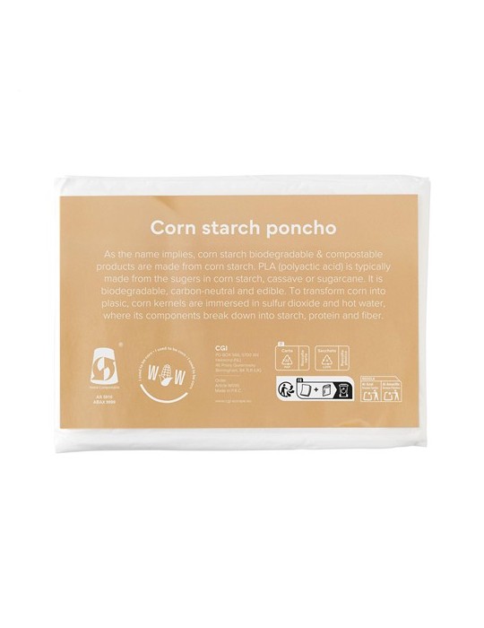 Corn Poncho veste de pluie