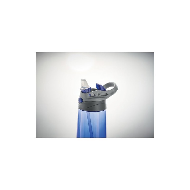 Bouteille personnalisée en Tritan™ 600ml SHIKU Matières : tritan Couleurs : bleu transparent goodies personnalisé en stock