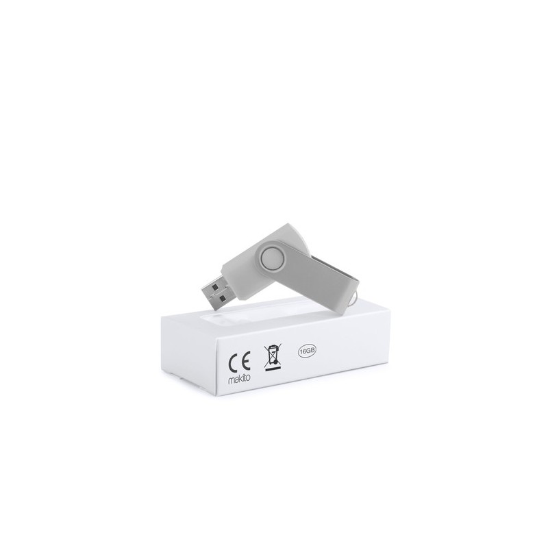Clé USB Personnalisée 16Go Éco-responsable - Survet, Idéale pour vos Cadeaux d'Entreprise Couleurs : bleu impression logo haute 