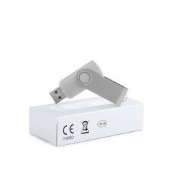 Clé USB Personnalisée 16Go Éco-responsable - Survet, Idéale pour vos Cadeaux d'Entreprise Couleurs : argenté marquage laser ultr